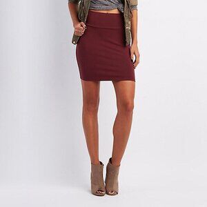 Charlotte Russe Colorful Bodycon Mini Skirt